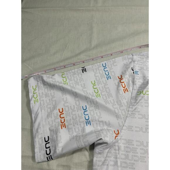 Waggle Men's 2XL Performance Golf Polo Shirt "DUDE" print EUC - Picture 5 of 6